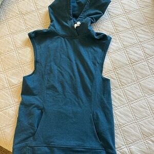 lululemon athletica Sleeveless Hoodie in Dark Blue